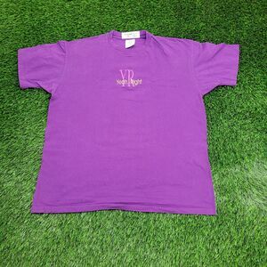 Vintage 90s Statement Shirt Womens Large 23x27 Purple